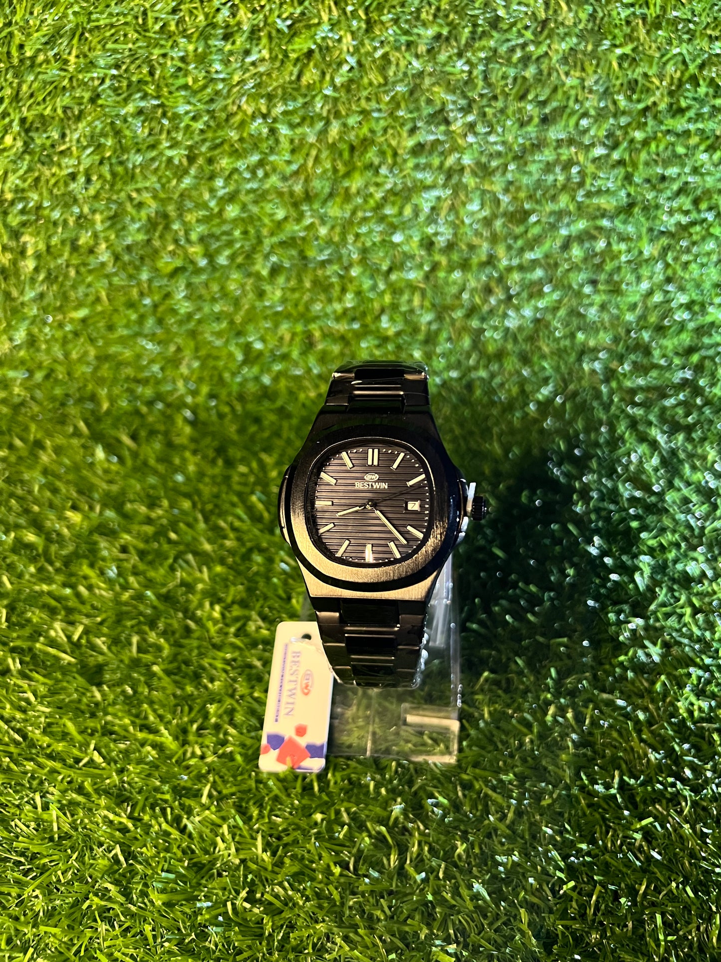 Buy- Black Chain Bestwin Watch in Patek Design in Black Dial in a Premium Quailty