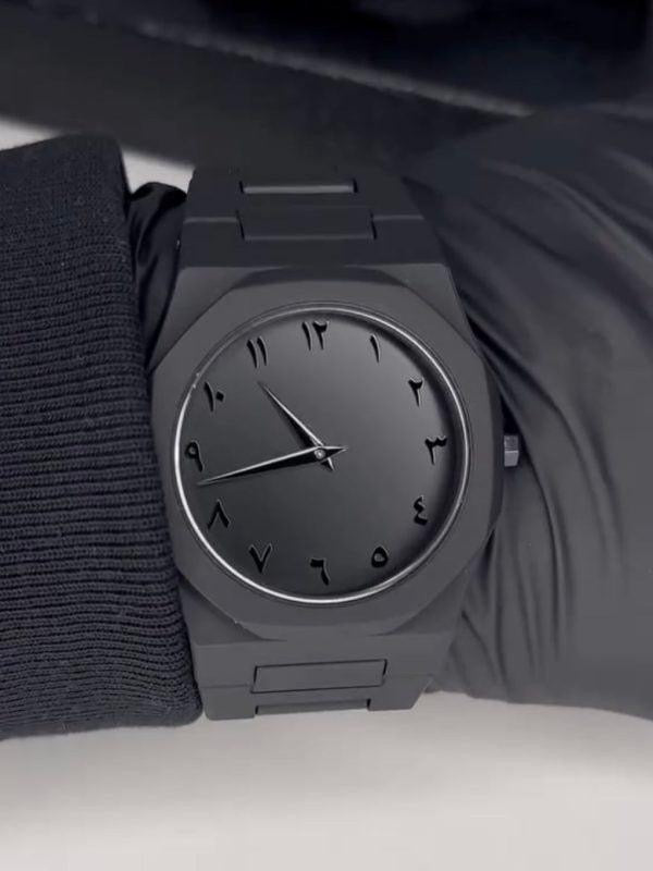 Men’s Black Aura Watch in Arabic Dial in a high quality