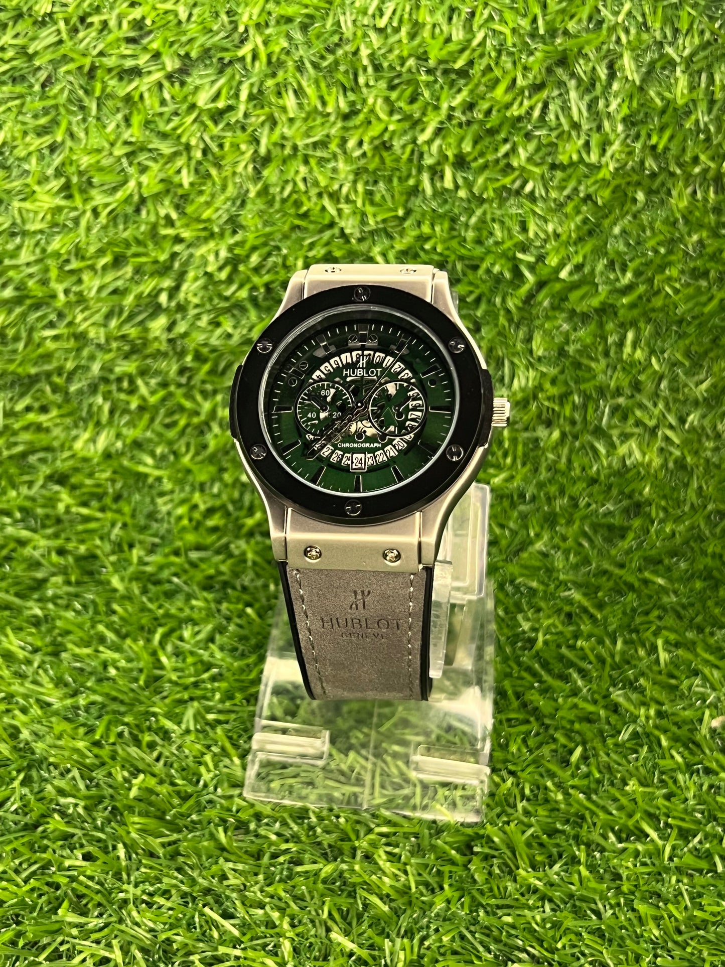 Buy- Hublot Watch With Master Lock in High Quality Leather Straps