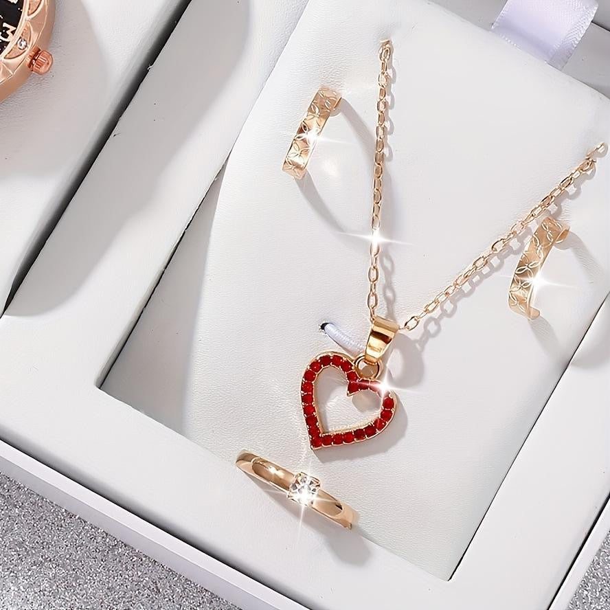 💎 "Heart of Love Jewelry Set" 😍
Neckless earing and a beautiful ring