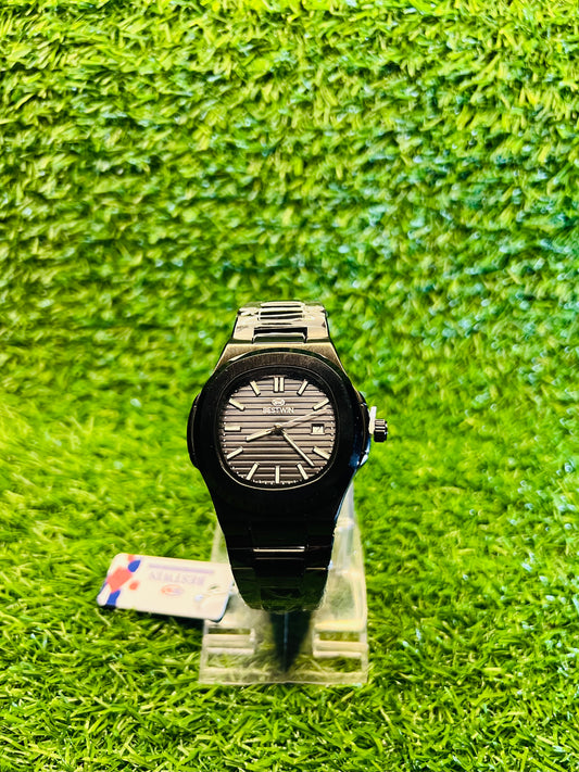 Buy- Black Chain Bestwin Watch in Patek Design in Black Dial in a Premium Quailty