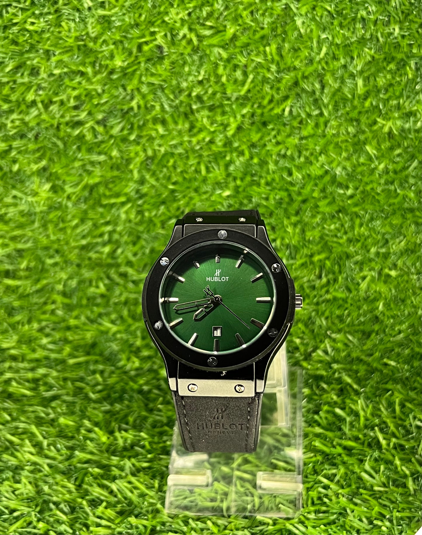 Buy- Hublot Watch With Master Lock in High Quality Leather Straps