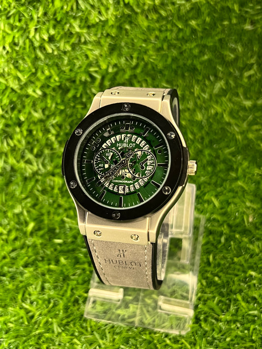 Buy- Hublot Watch With Master Lock in High Quality Leather Straps