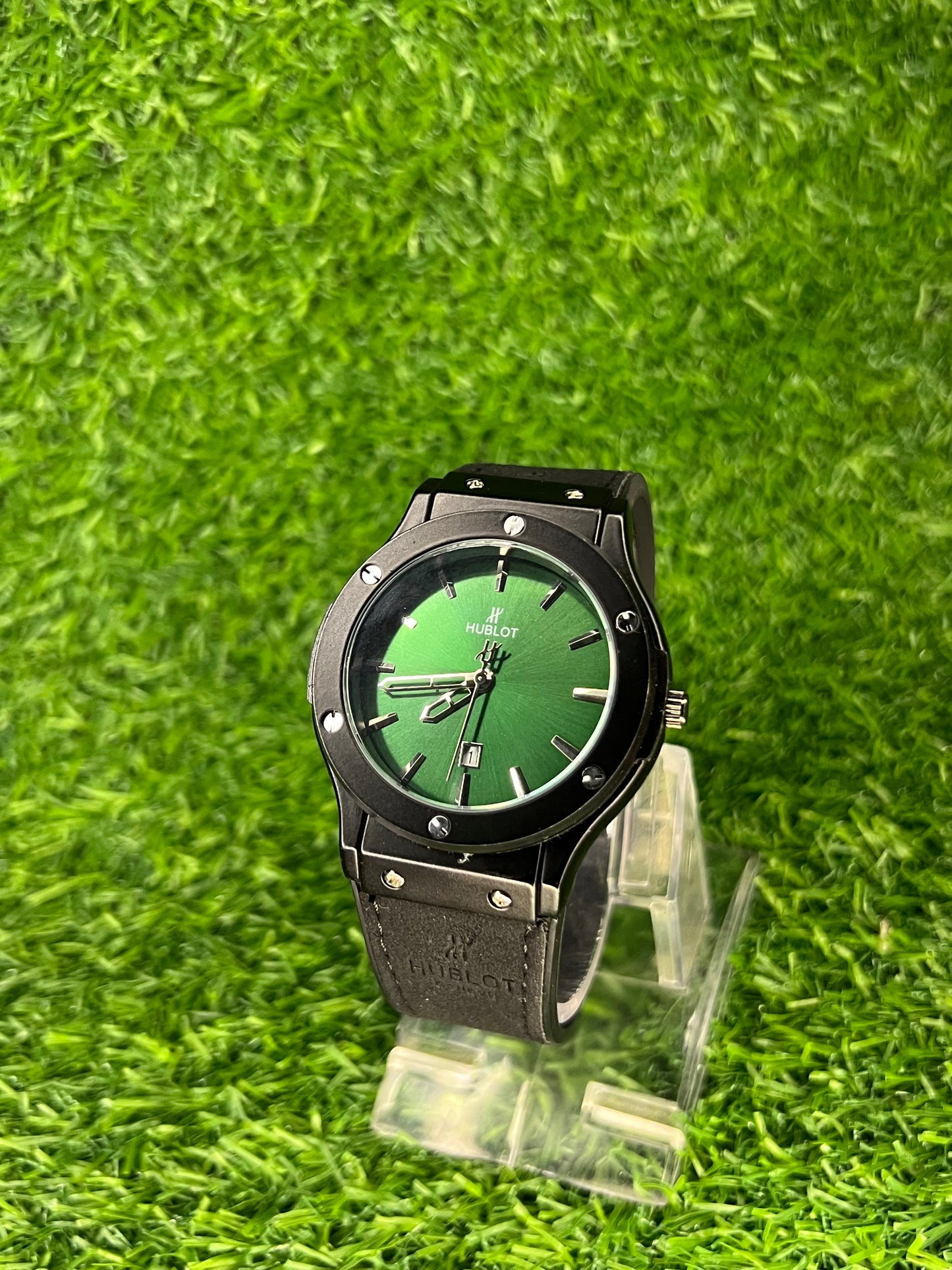 Buy- Hublot Watch With Master Lock in High Quality Leather Straps